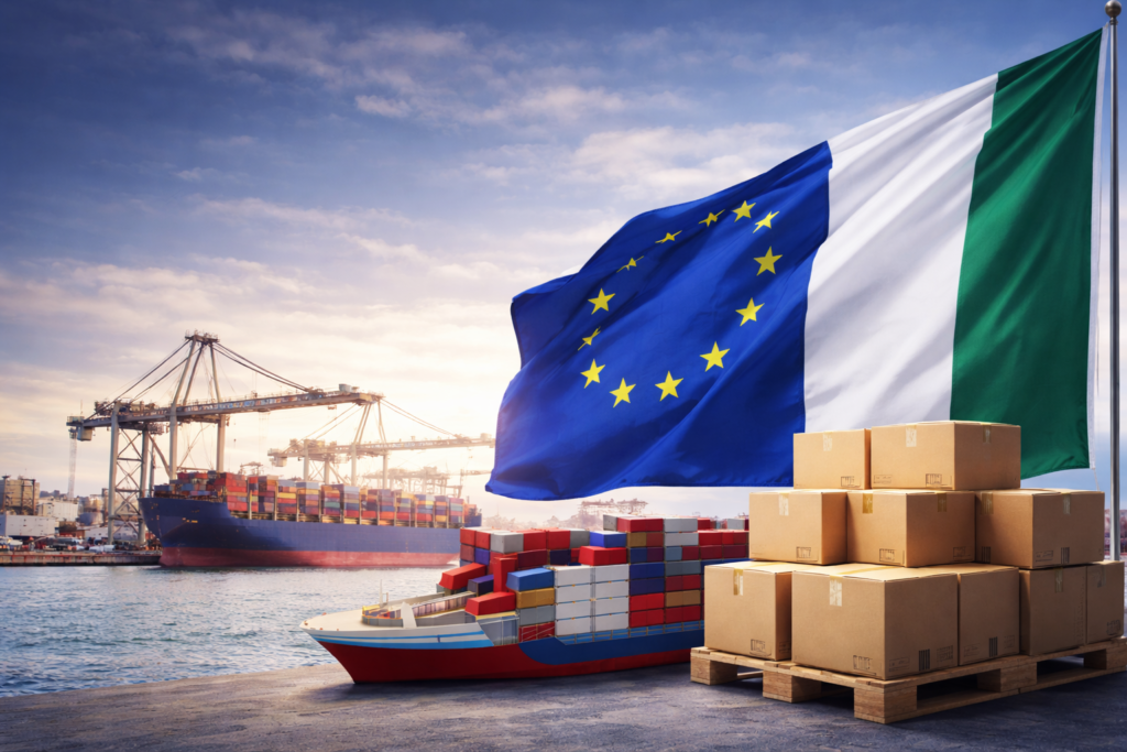VAT registration Ireland EU trade logistics port cargo containers